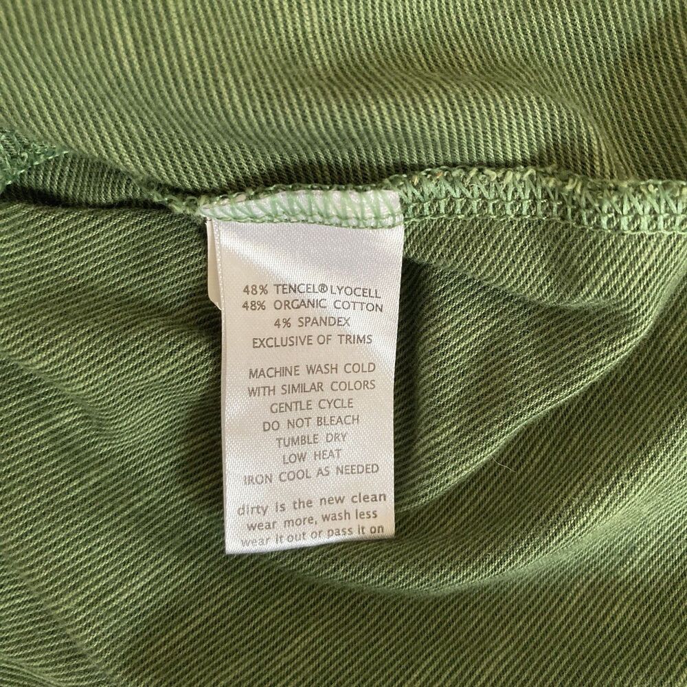 Toad & Co Rosemarie Green Cap Sleeve Dress Size Medium Organic Cotton Casual - Picture 11 of 11